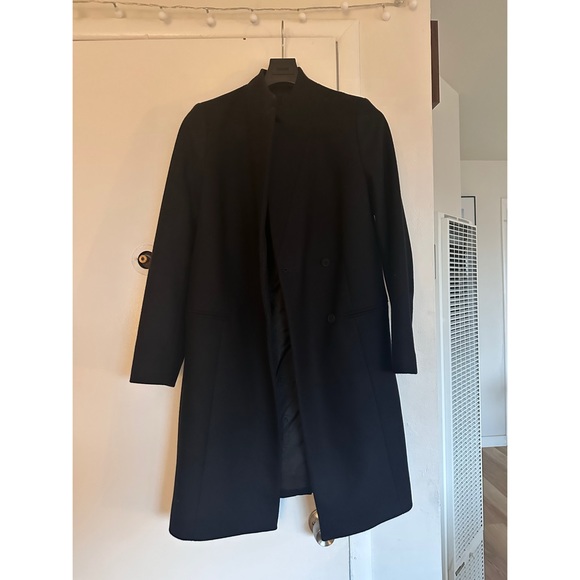 All Saints Sidney Wool Cashmere Blend Tailored Coat - Picture 2 of 8